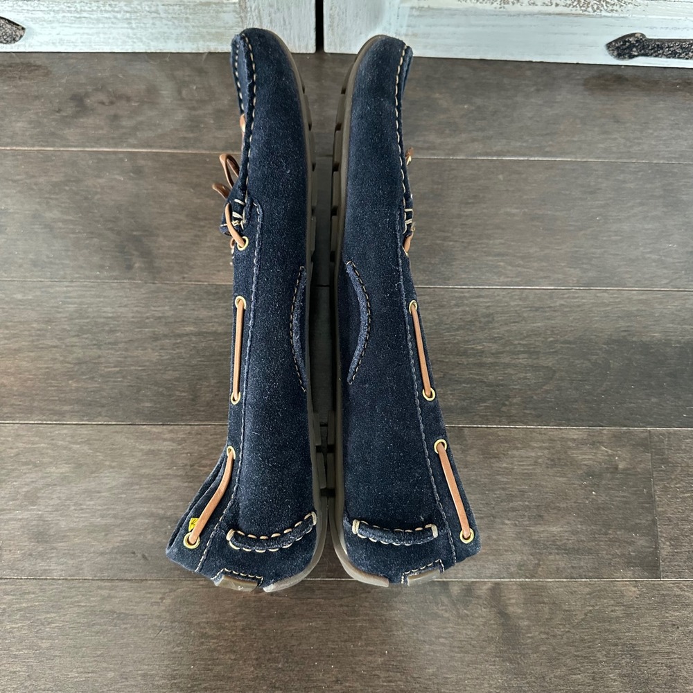 Clarks Artisan Dunbar Cruiser Suede Loafer Nautical Preppy Casual Navy 9.5 - Picture 3 of 7